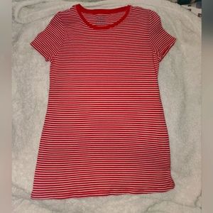 Faded Glory Striped Red and White Woman's Shirt Size Small